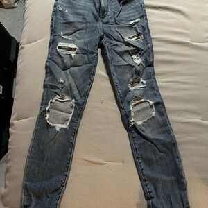 Distressed Blue Women's Jeans